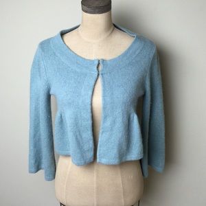 Anthropologie angora/wool blend shrug